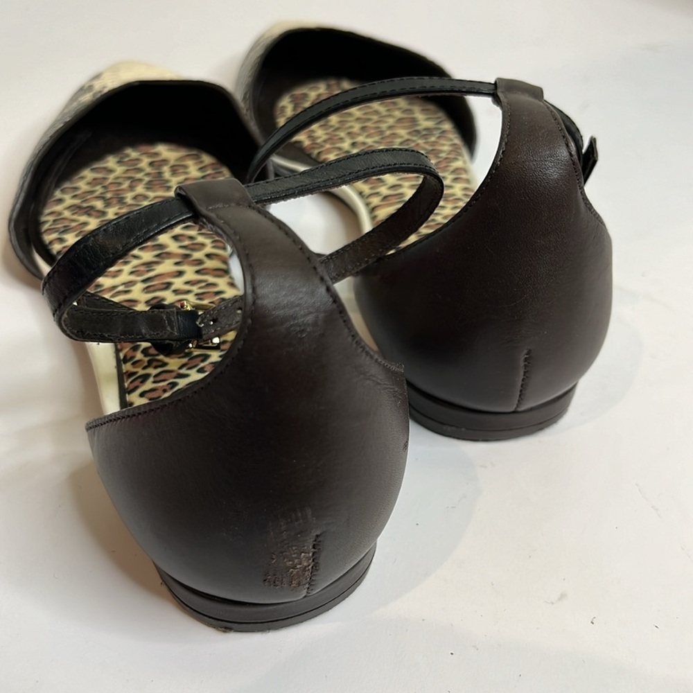 Tory Burch | V-Cut Ankle Strap Python Sandal Snak… - image 3